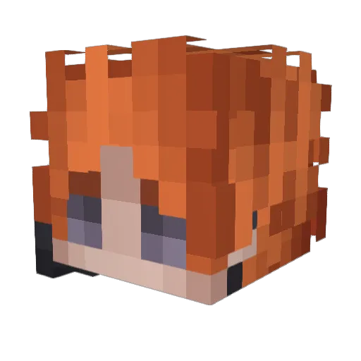 Noardcore Minecraft avatar head, 3D render