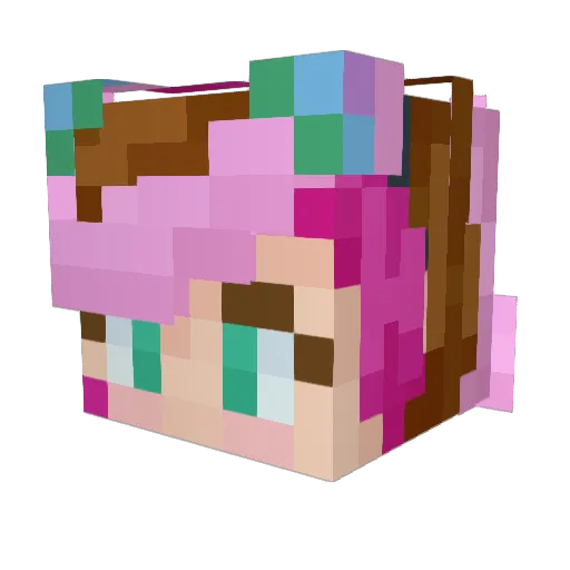 Noasha_ Minecraft avatar head, 3D render