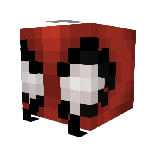Noatack Minecraft avatar head, 3D render