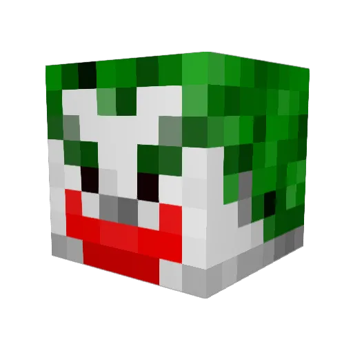 Noatie Minecraft avatar head, 3D render