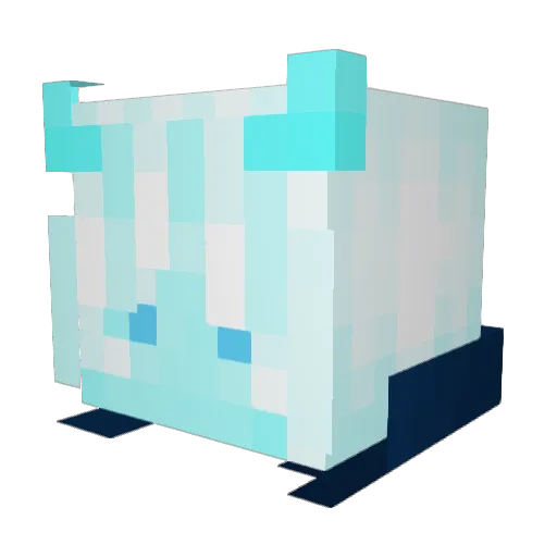 Noattak Minecraft avatar head, 3D render