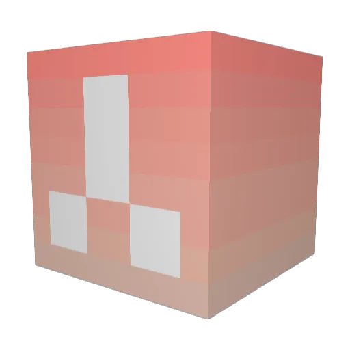 NoaxhEXE Minecraft avatar head, 3D render