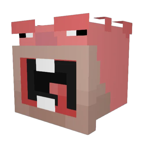 NobMaster Minecraft avatar head, 3D render