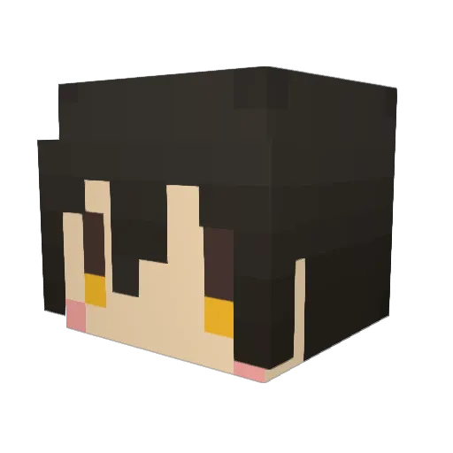 NobMch Minecraft avatar head, 3D render