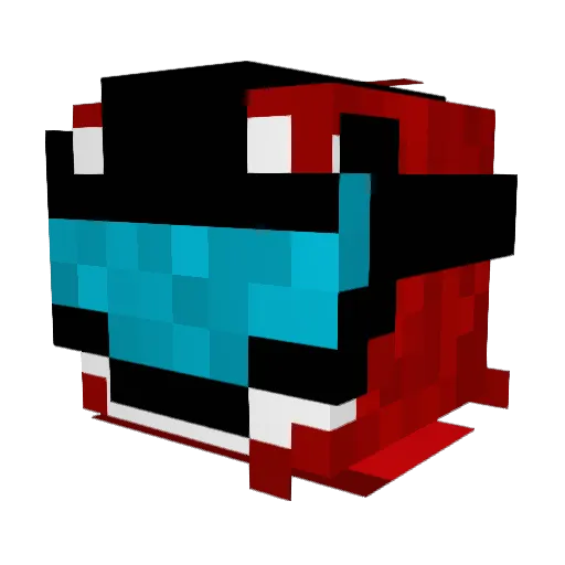 NobalGaming Minecraft avatar head, 3D render