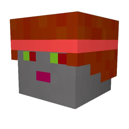 NobbsNobby Minecraft avatar head, 3D render