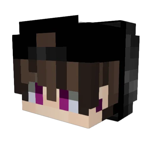 Nobe033 Minecraft avatar head, 3D render