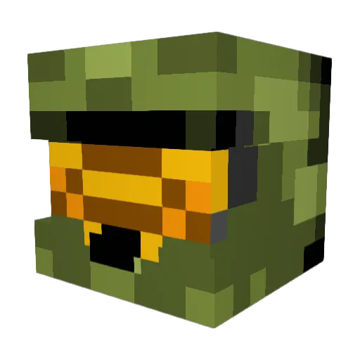 NobelDragon Minecraft avatar head, 3D render