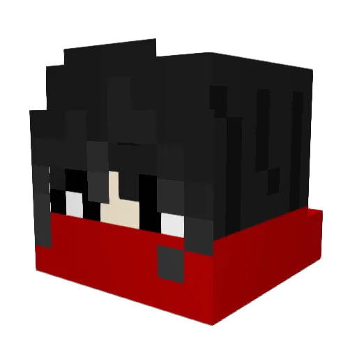 Noble429 Minecraft avatar head, 3D render