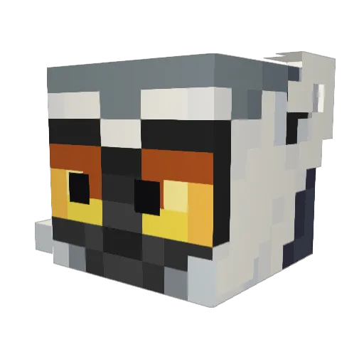 NobleBushi Minecraft avatar head, 3D render