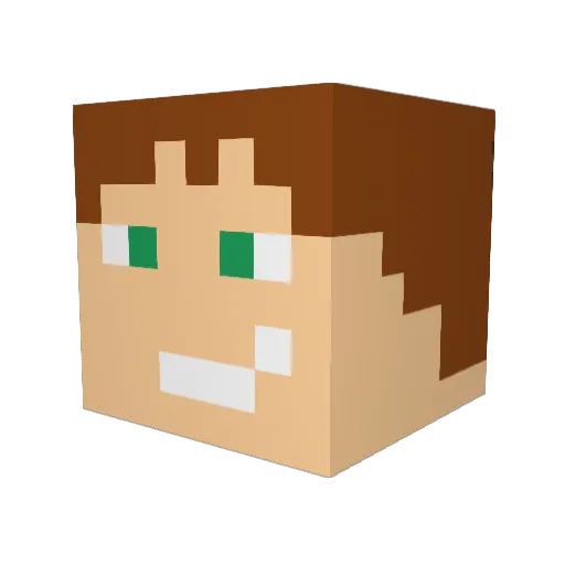 NobleChandler Minecraft avatar head, 3D render