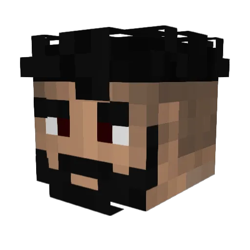 NobleDictator Minecraft avatar head, 3D render