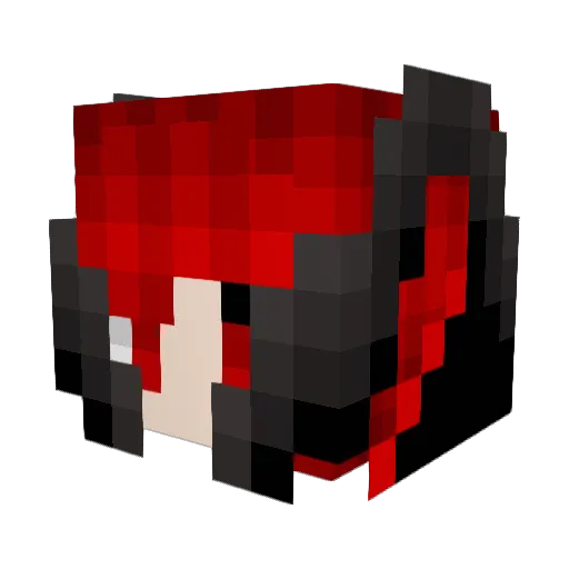 NobleFalseWidow Minecraft avatar head, 3D render