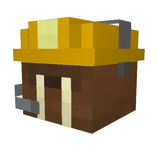 NobleRamen Minecraft avatar head, 3D render