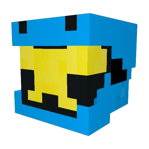 NobleSquad06 Minecraft avatar head, 3D render