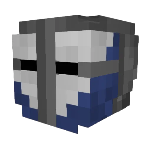 Noble_Warden Minecraft avatar head, 3D render