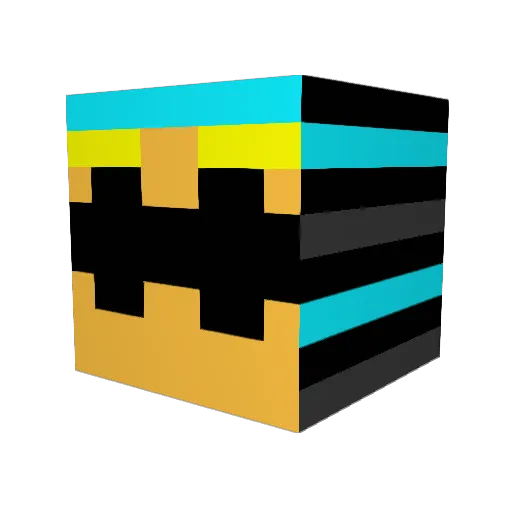 Noblock0530 Minecraft avatar head, 3D render