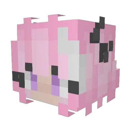 Nobobox Minecraft avatar head, 3D render