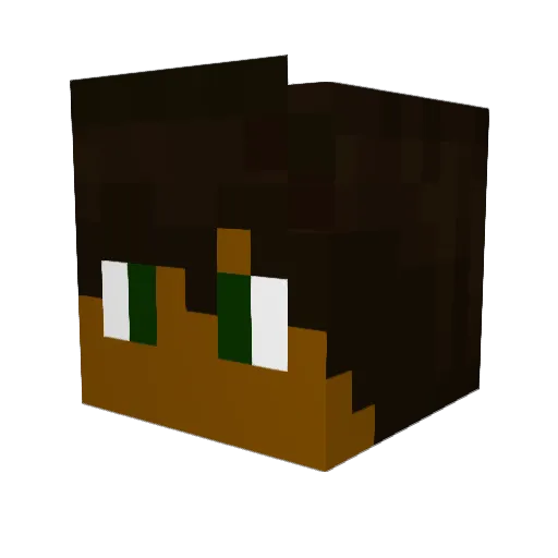 Nobody15here Minecraft avatar head, 3D render