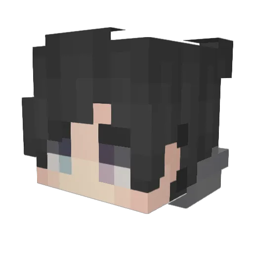 Nobodyherex Minecraft avatar head, 3D render