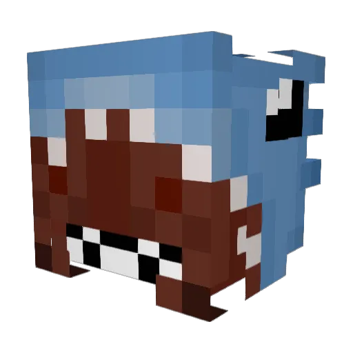 Nobu75 Minecraft avatar head, 3D render