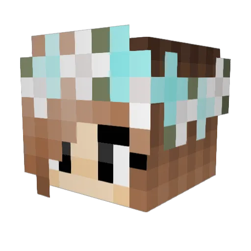 Nobu9617 Minecraft avatar head, 3D render