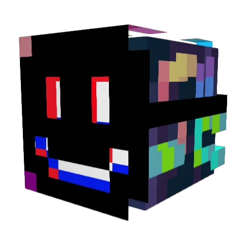 NobutKolo Minecraft avatar head, 3D render