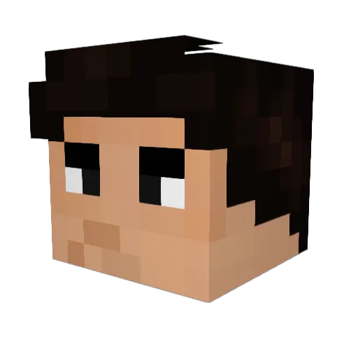 Nobutoga_Oda Minecraft avatar head, 3D render