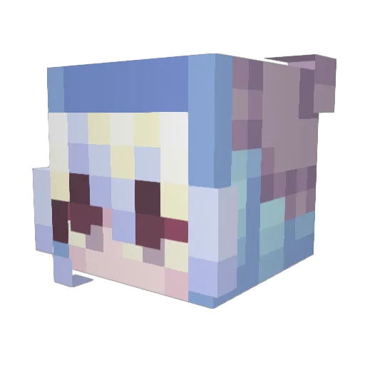 NocNocc Minecraft avatar head, 3D render