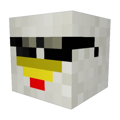 NocX18 Minecraft avatar head, 3D render