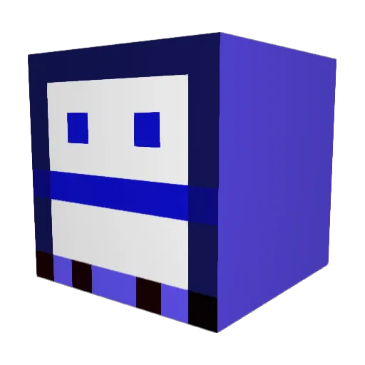 Nocelito Minecraft avatar head, 3D render