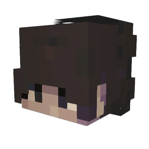 Noch9804 Minecraft avatar head, 3D render