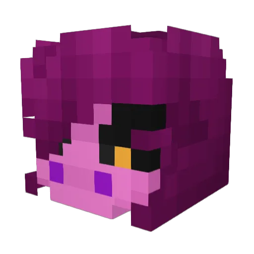 Nockus Minecraft avatar head, 3D render