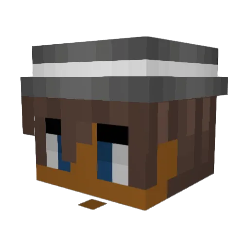Nococraft_HD Minecraft avatar head, 3D render