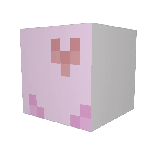 Nocosmo Minecraft avatar head, 3D render