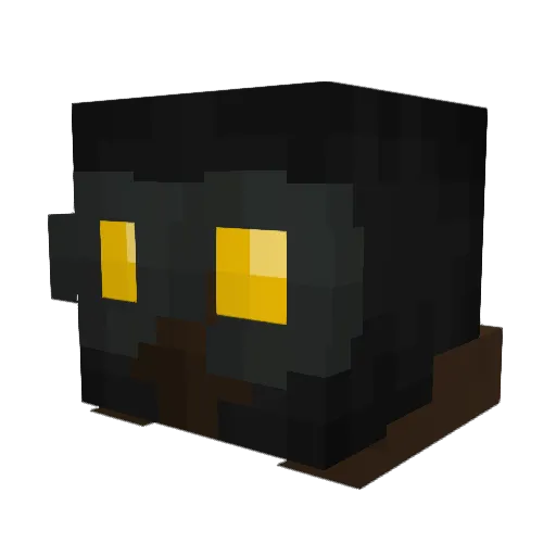 Noctem001 Minecraft avatar head, 3D render