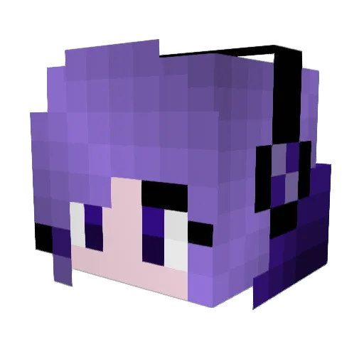 NoctemOUT Minecraft avatar head, 3D render