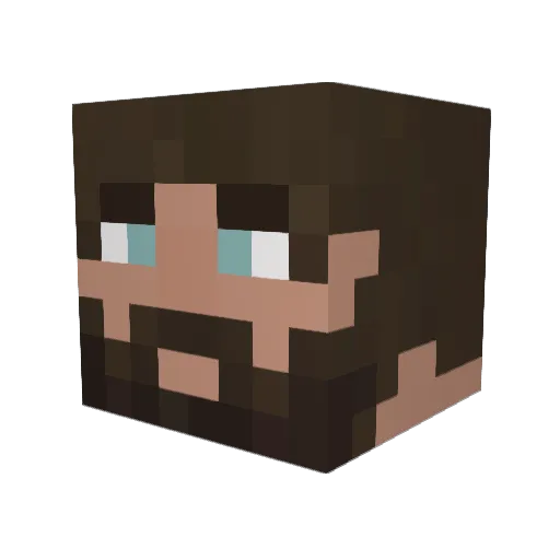 Nocteuh Minecraft avatar head, 3D render