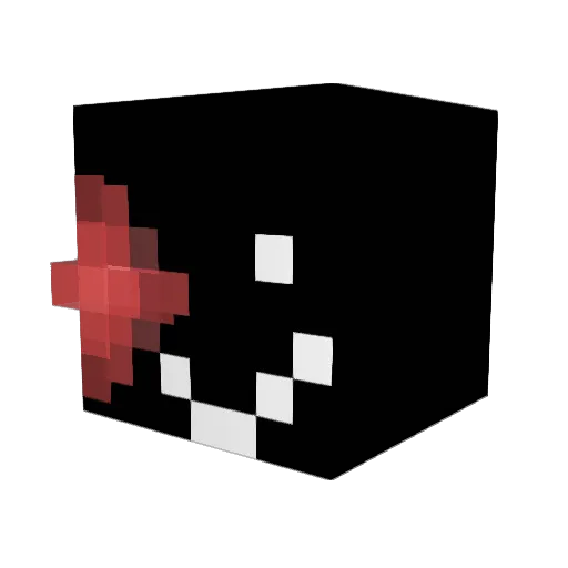Noctrya Minecraft avatar head, 3D render