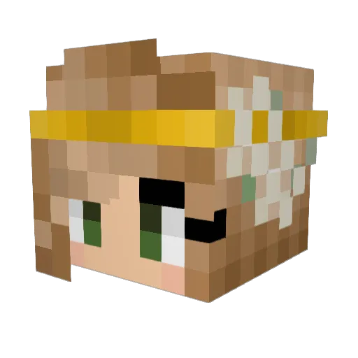 NoctuaKl Minecraft avatar head, 3D render