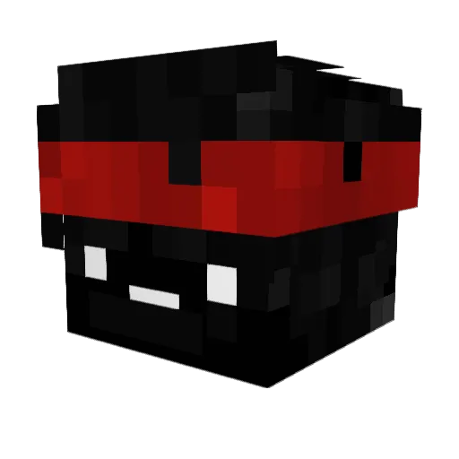 Nocturnal34 Minecraft avatar head, 3D render