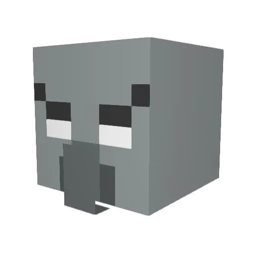 NocturnalDemon2 Minecraft avatar head, 3D render