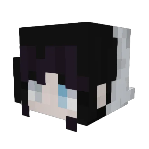 NocturnalKier Minecraft avatar head, 3D render