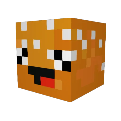 NocturnoM Minecraft avatar head, 3D render