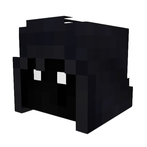 Nocturot Minecraft avatar head, 3D render
