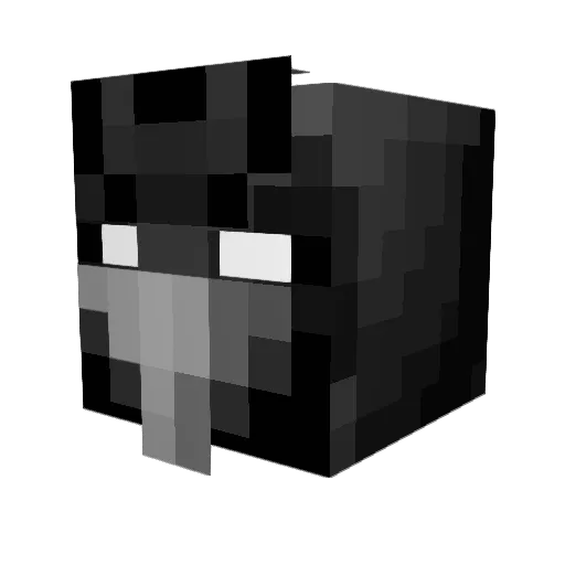 Nocturuss Minecraft avatar head, 3D render
