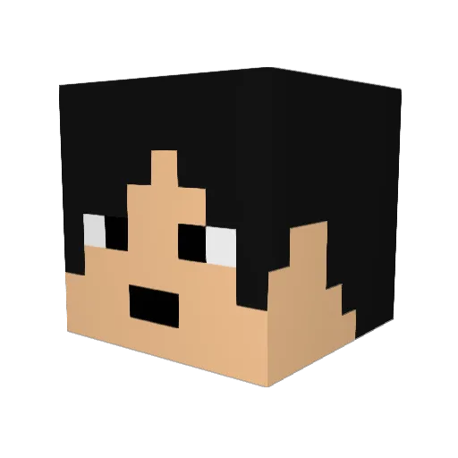 Noda4i20 Minecraft avatar head, 3D render