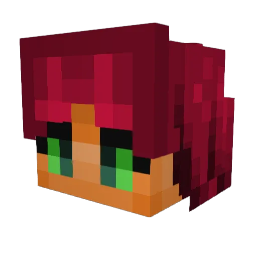 Nodami_ Minecraft avatar head, 3D render