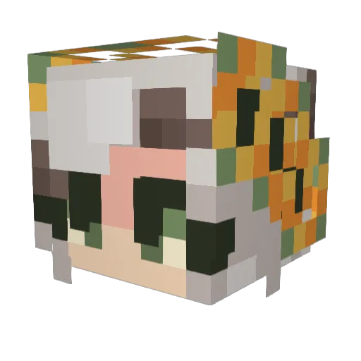 NoddyDagger Minecraft avatar head, 3D render