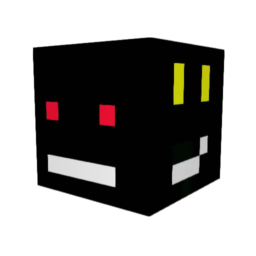 Nodernac Minecraft avatar head, 3D render